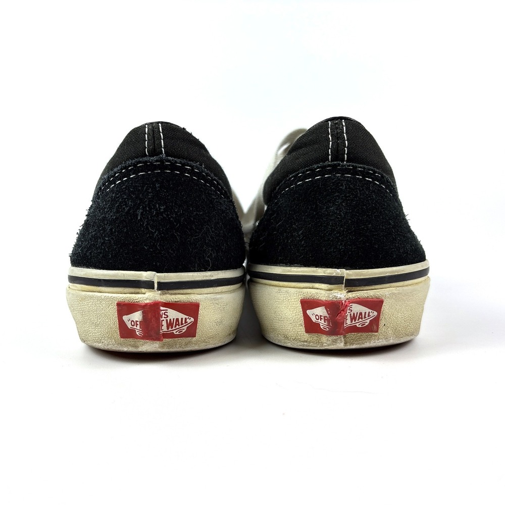 Vans Old Skool Low Top Skate Shoes M 7 W 8.5 Black White Canvas Suede - Picture 4 of 16